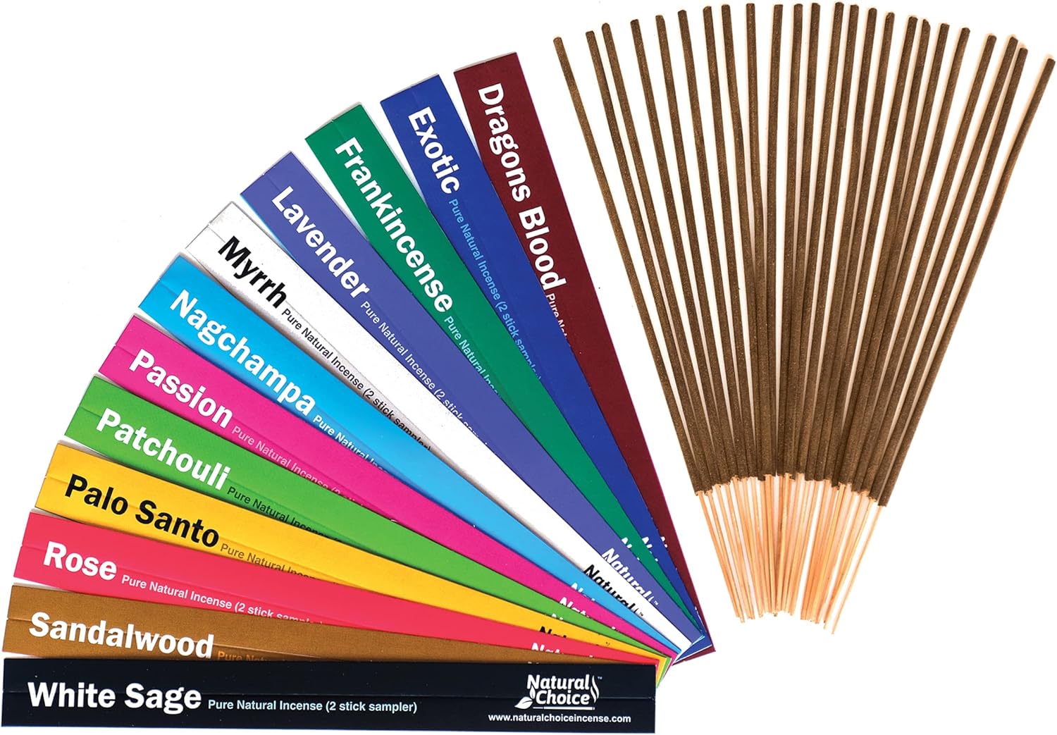 Natural Choice Sampler Variety Pack 24 Incense Sticks