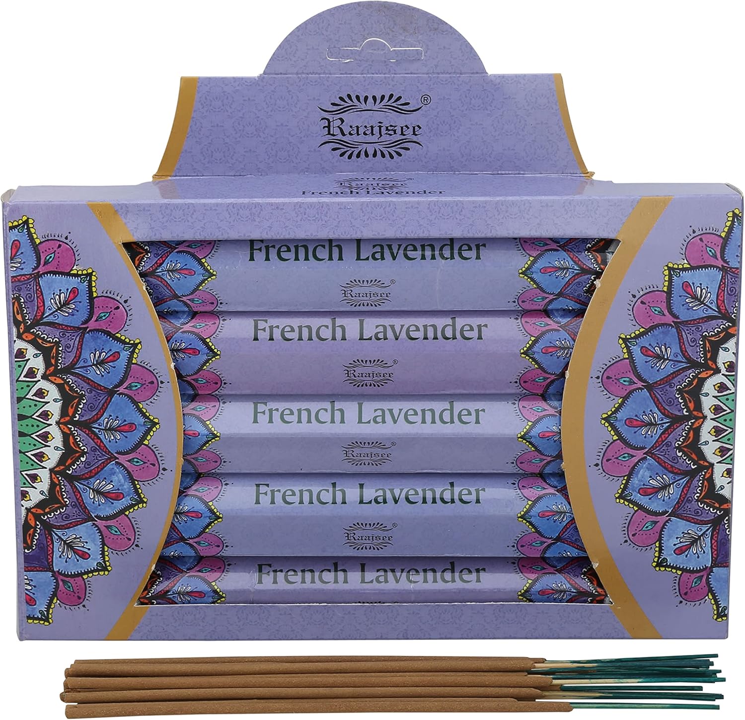 Raajsee Lavender Incense Sticks 15 Sticks x 5 Pack