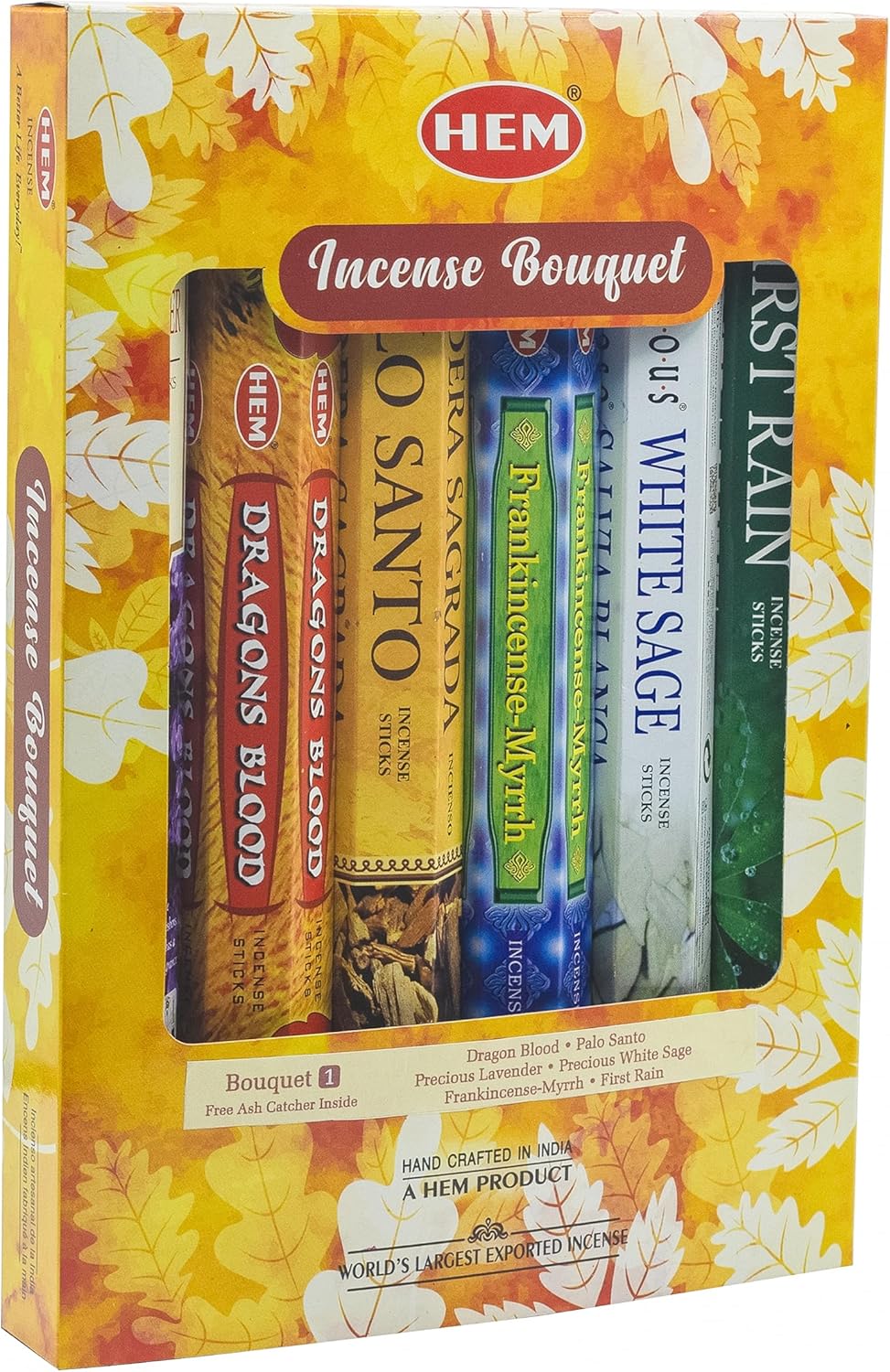 HEM Hexagonal Calming Incense Bouquet - 6 Popular Fragrances