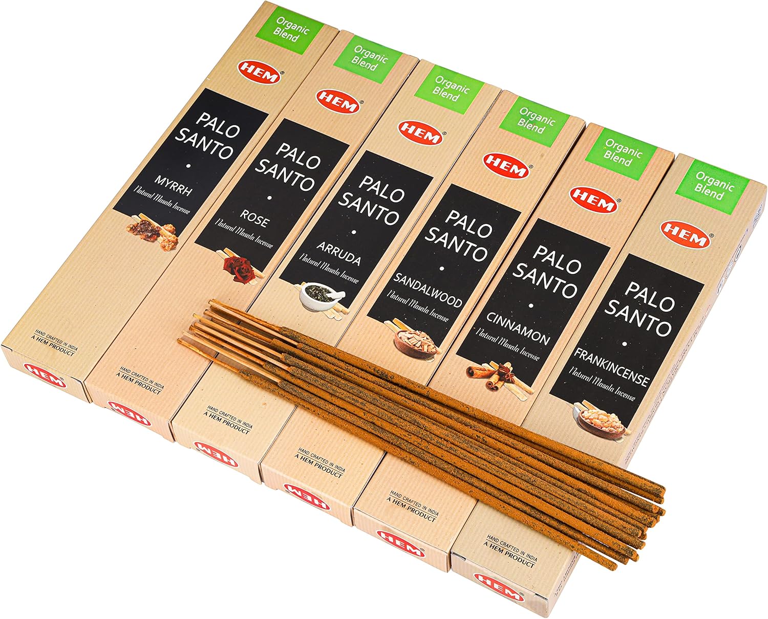 HEM Assorted Incense Sticks 6 Packs - Aromatherapy for Air Purifier Meditation and Relaxation