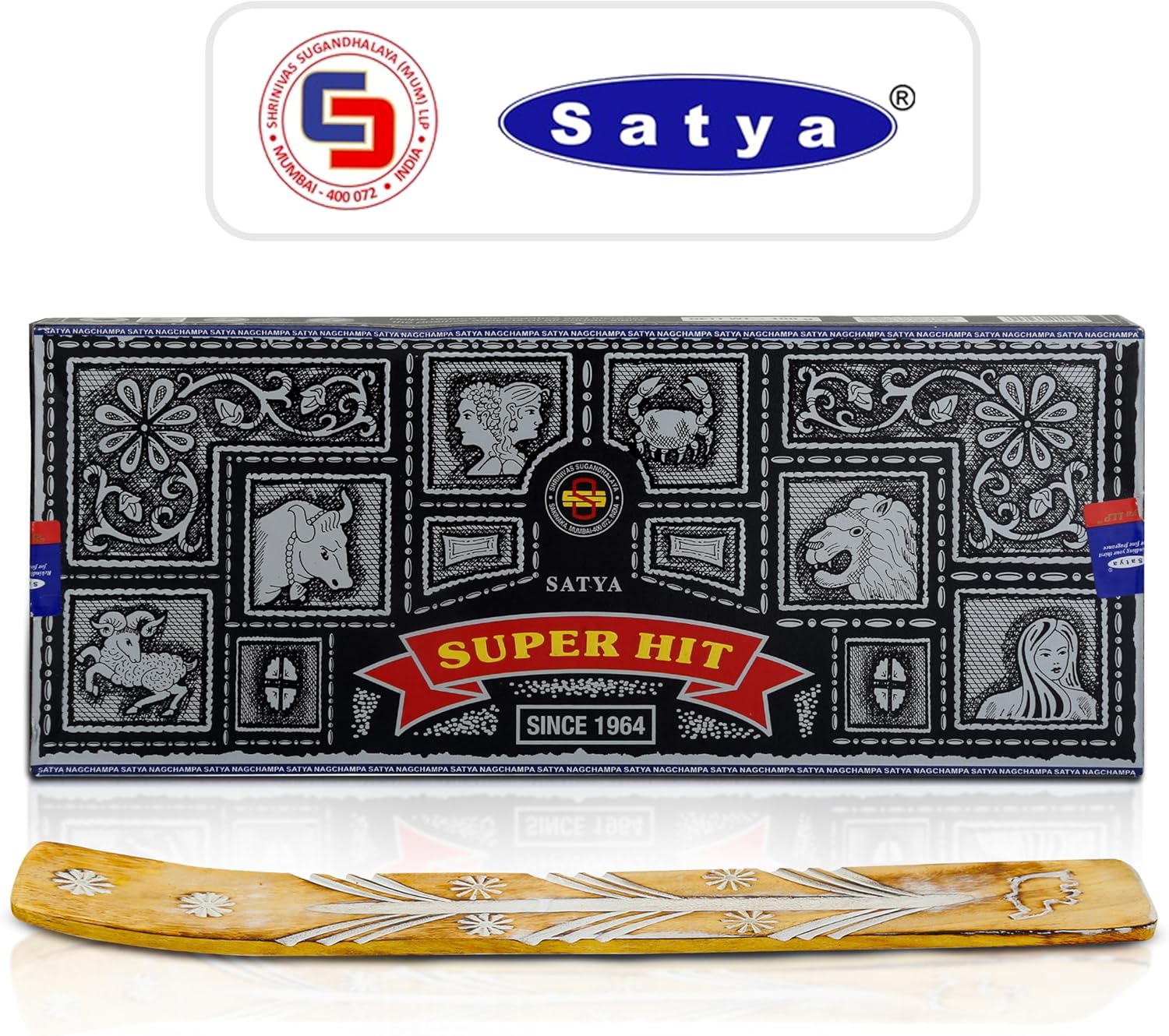 Satya Nag Champa Incense Sticks with Raajsee Holder