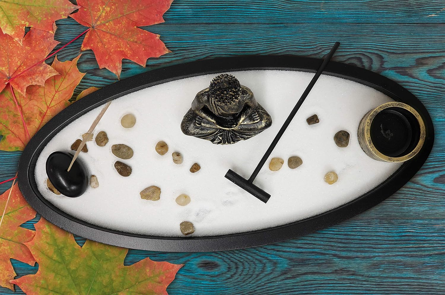 Basic Fundamentals Zen Garden Kit Decor for Home Office Desk