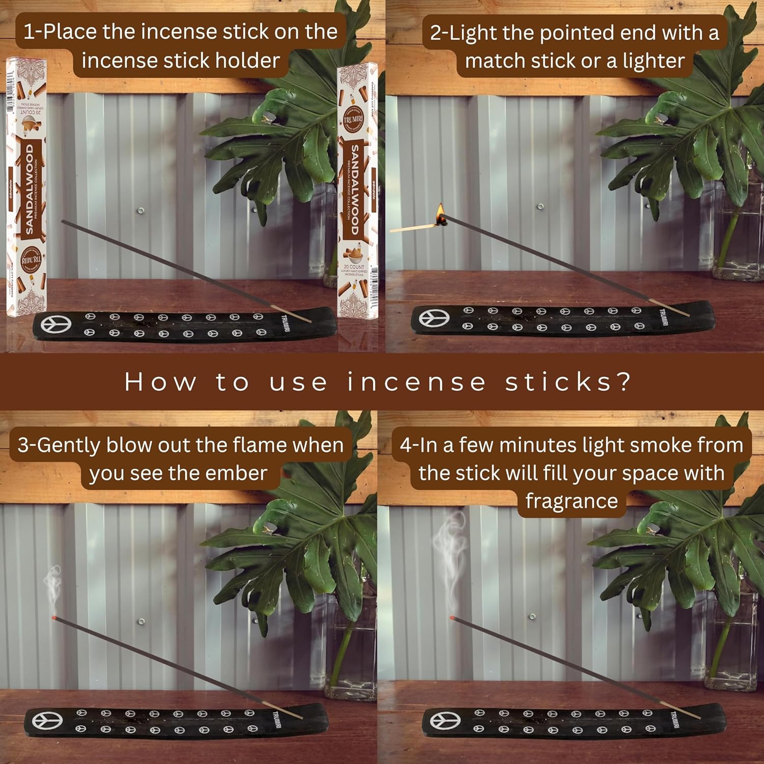 Sandalwood Incense Sticks - Dual Pack of 20