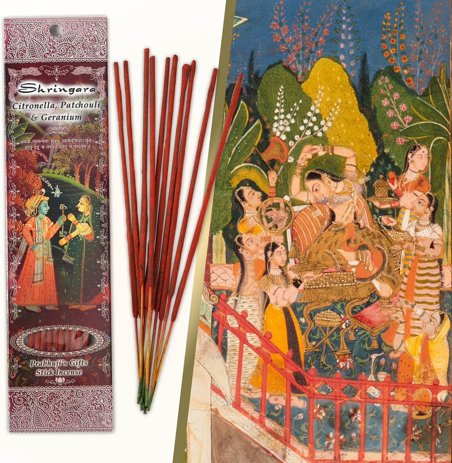 Prabhujis Gifts Shringara Incense Sticks - 3 Packs of 10