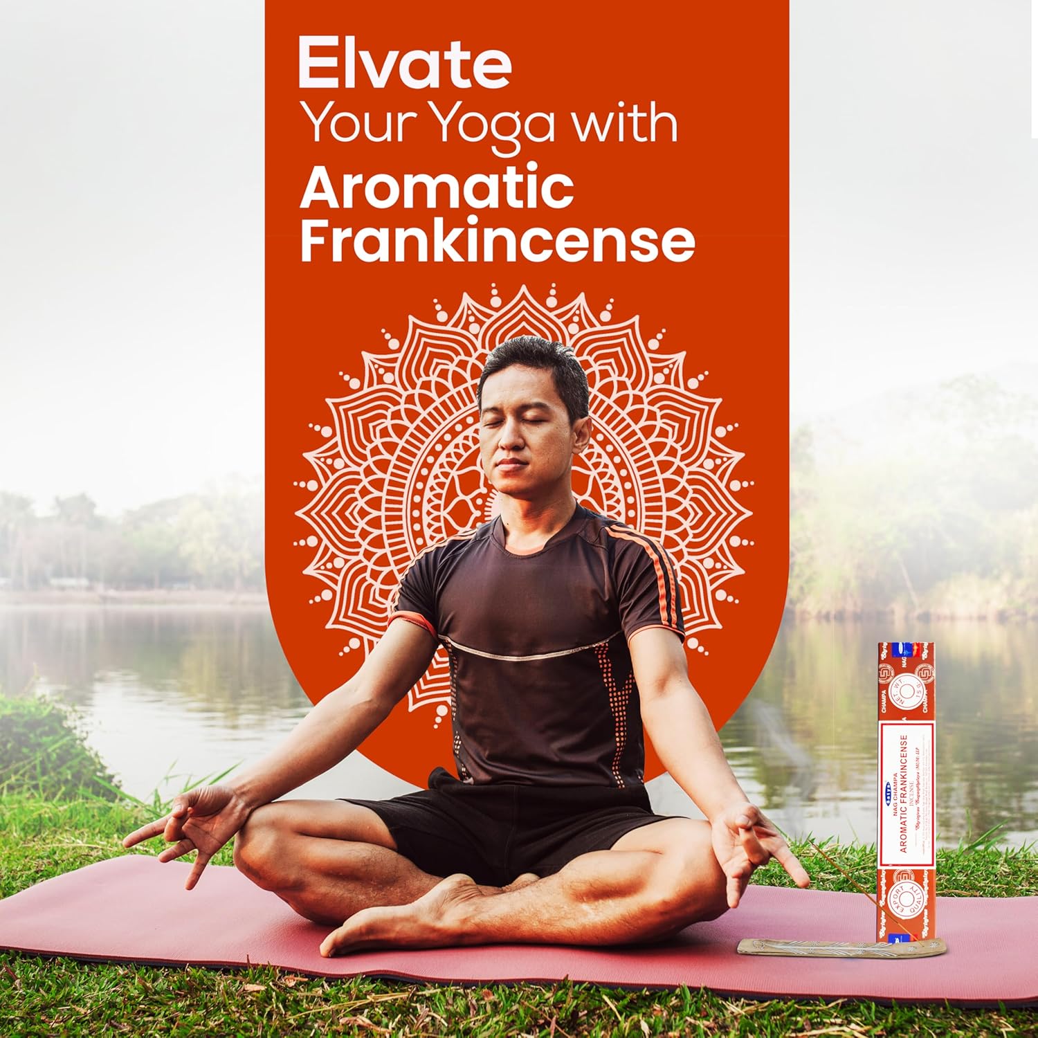 Satya Aromatic Frankincense Incense Sticks 45 gm Pack with Raajsee Holder