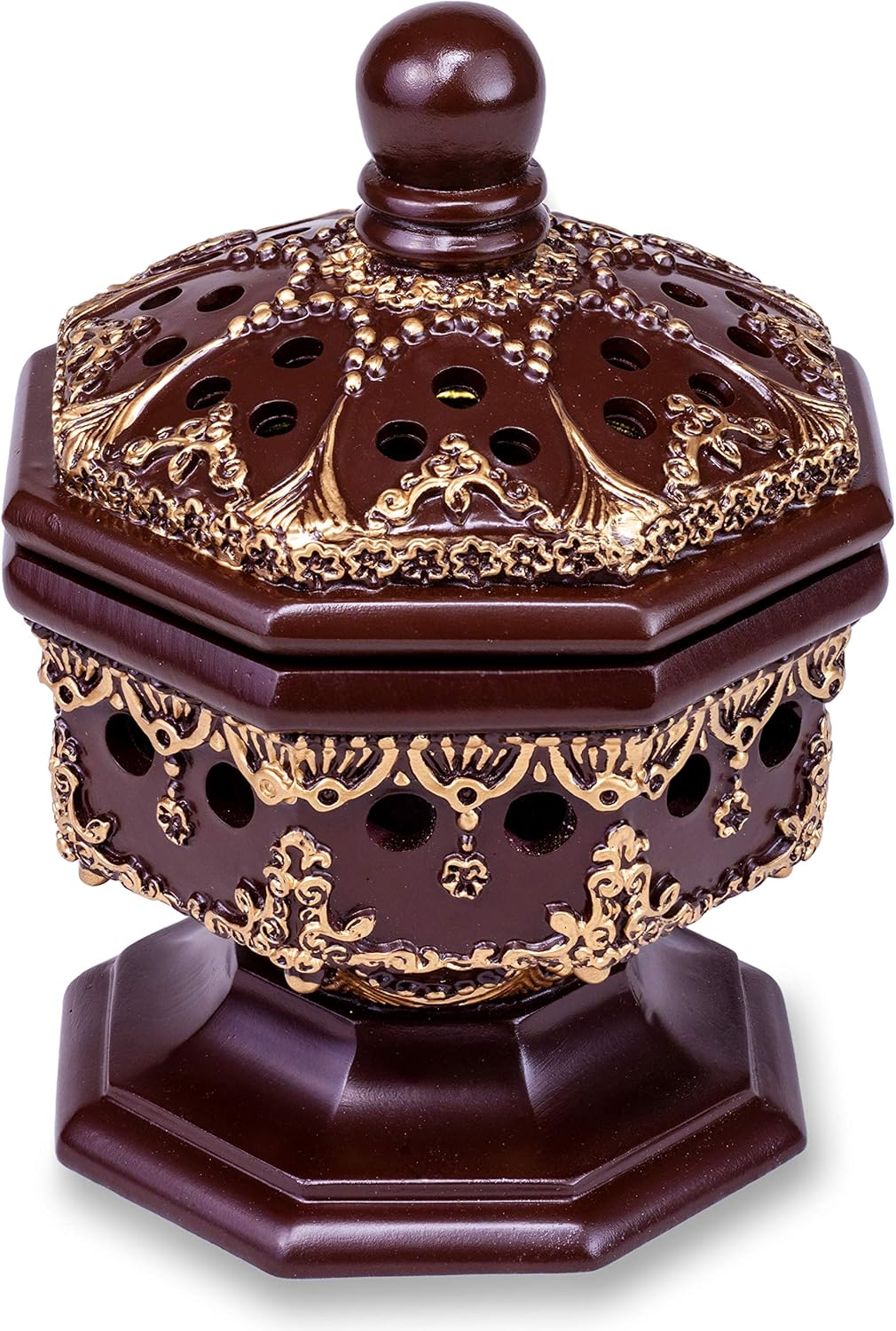 AM Lux Octagon Incense Burner - Bakhoor Cone Holder