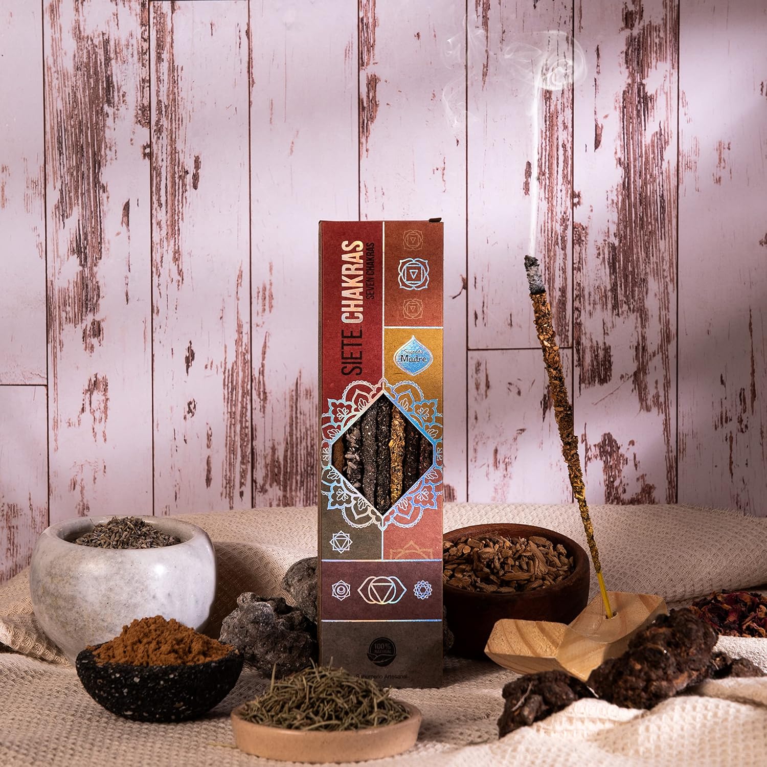 7 Chakras Fine Incense Sticks Handcrafted Vegan Eco