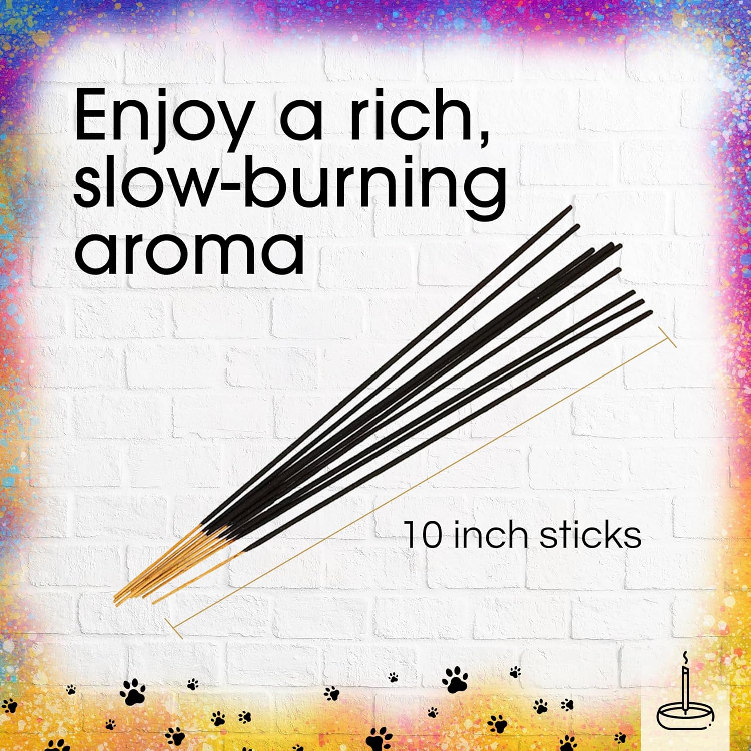 Gonesh Best Friends Incense Sticks Variety Pack - 3 Pack of 30 Non-Toxic 10 Inch