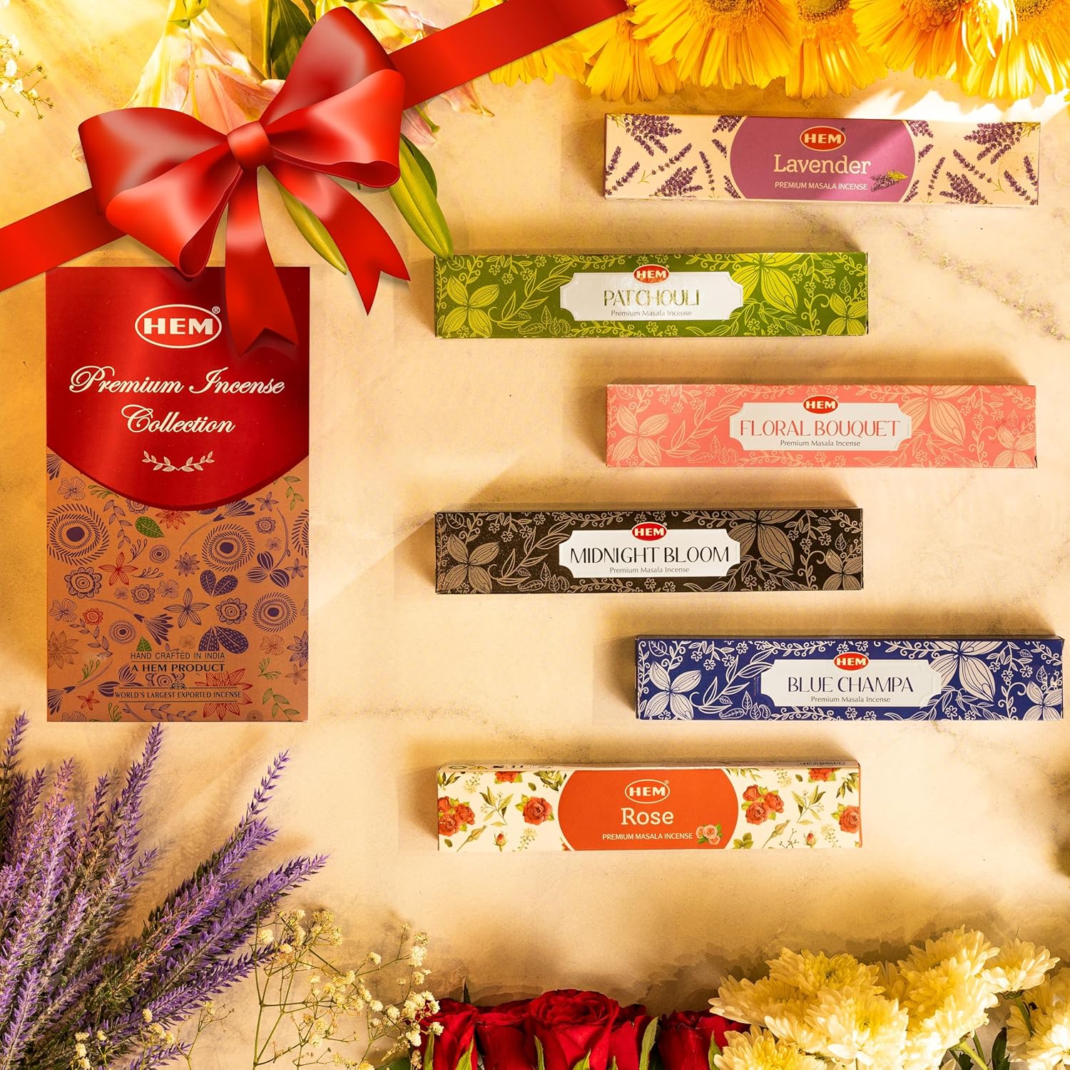 Hem Assorted Incense Sticks Variety Pack 6 Flavors