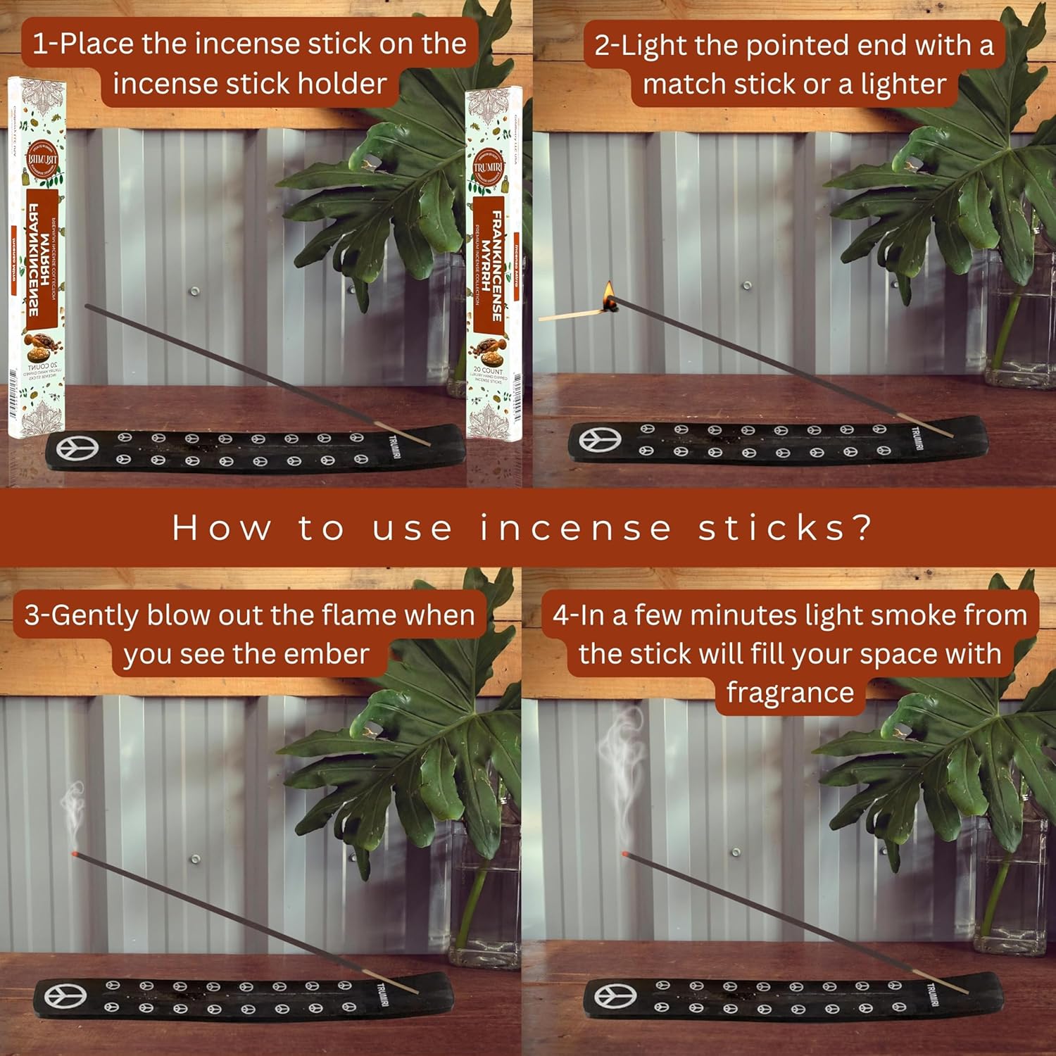 Frankincense and Myrrh Incense Sticks - 40 Sticks in Dual Pack