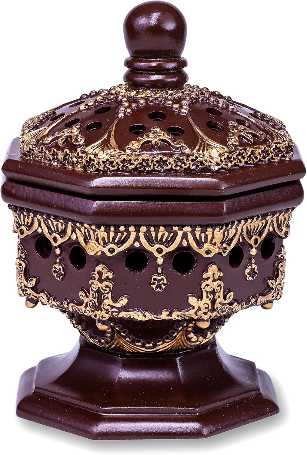 AM Lux Octagon Incense Burner - Bakhoor Cone Holder