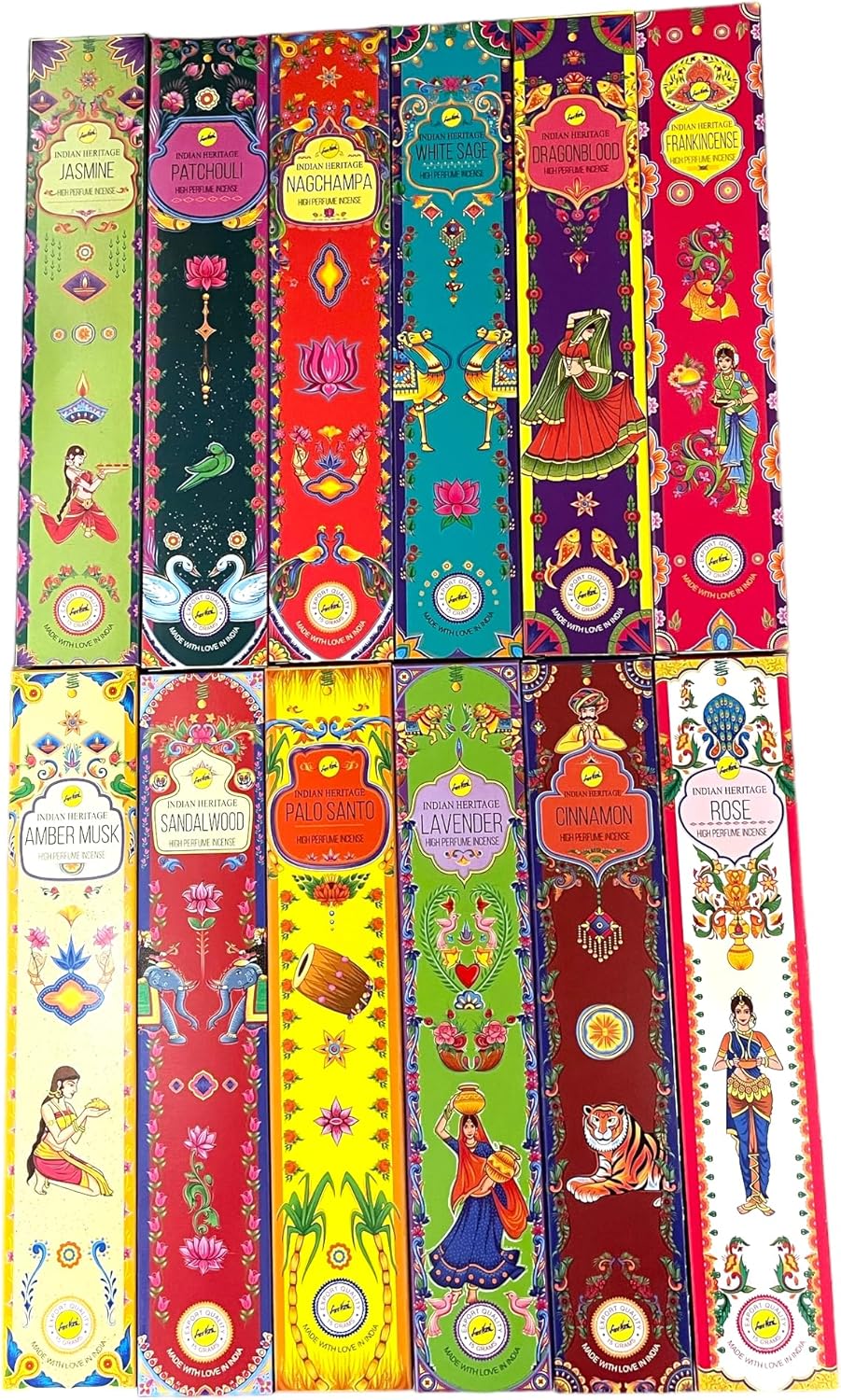 Sreevani Indian Heritage Incense Sticks Gift Pack of 12