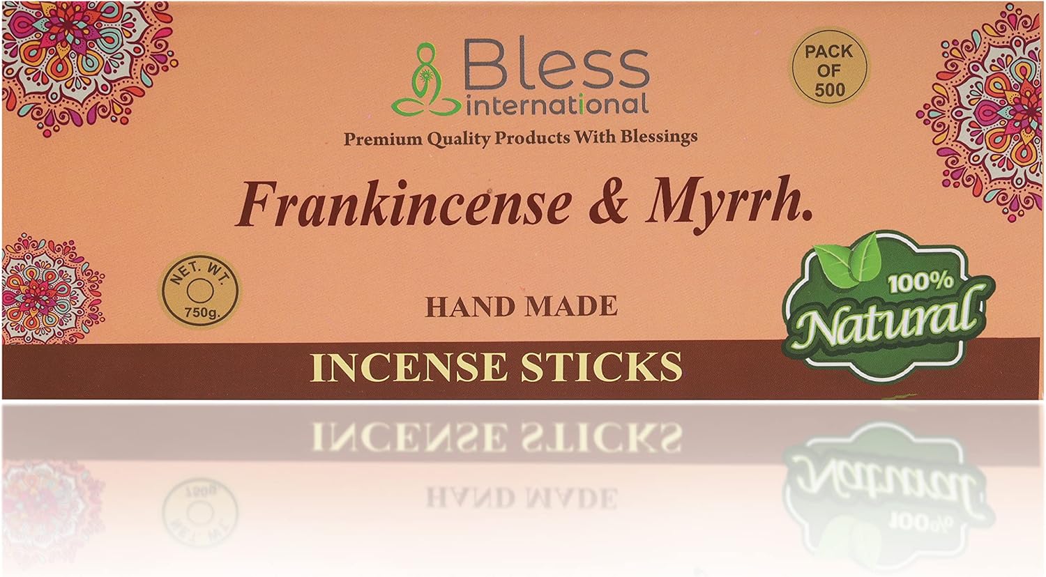Bless Frankincense and Myrrh Natural Handmade Incense Sticks 500 Sticks