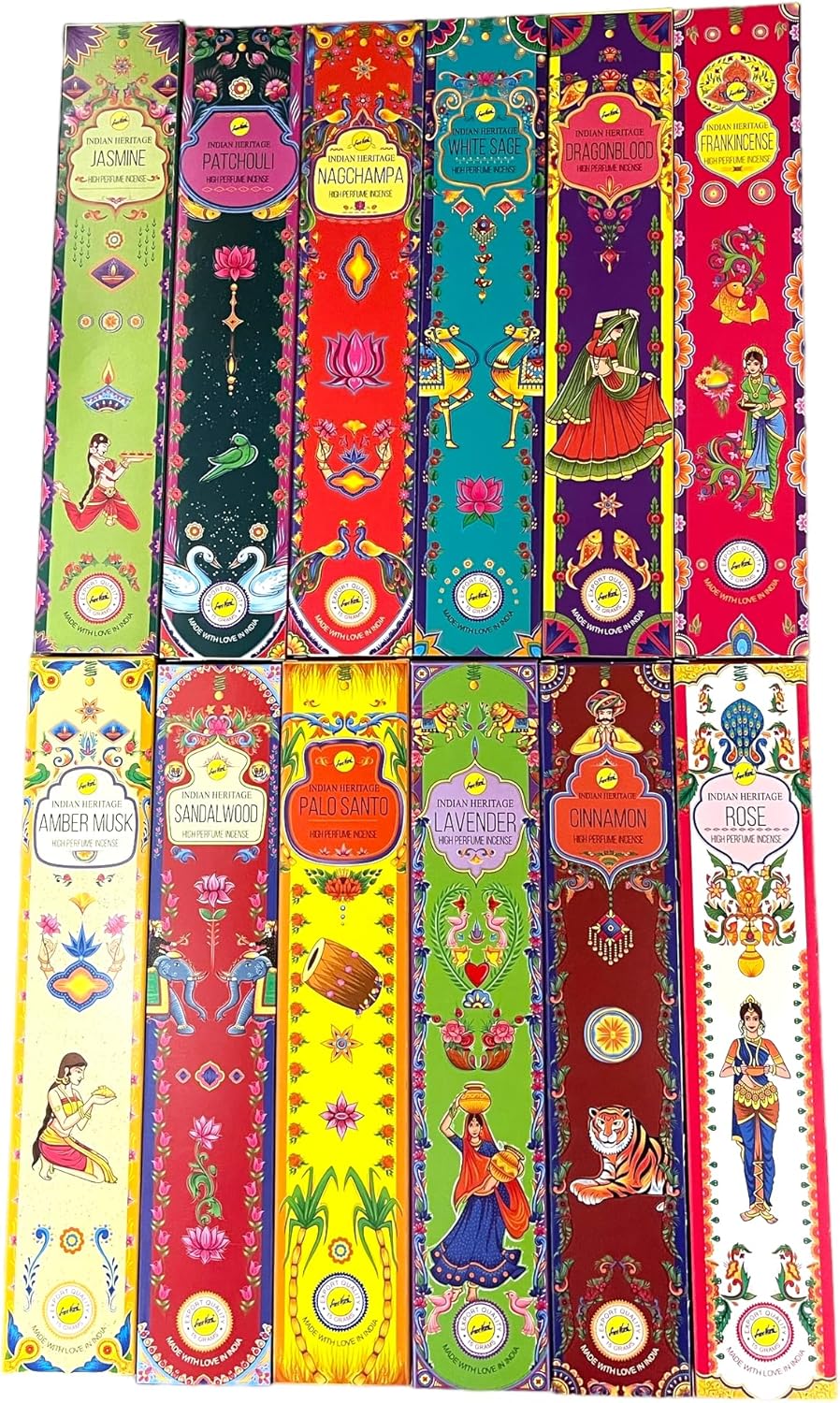 Sreevani Indian Heritage Incense Sticks Gift Pack of 12