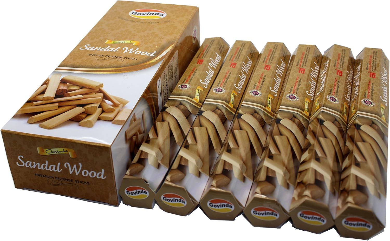 Govinda Sandalwood Incense Sticks 120 Count