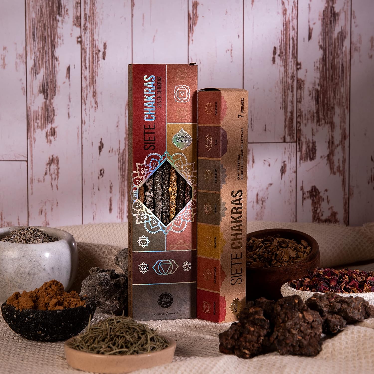 7 Chakras Fine Incense Sticks Handcrafted Vegan Eco