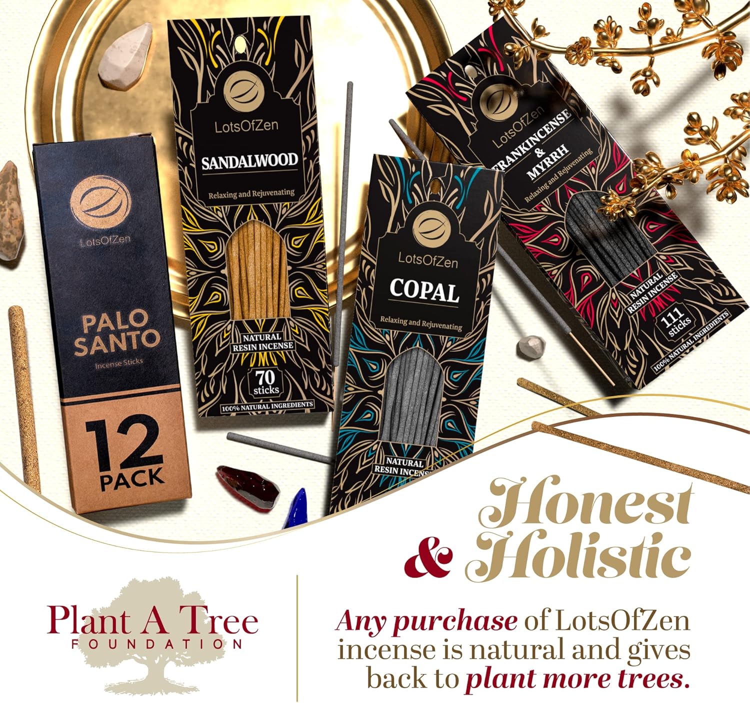 Large Palo Santo Incense Sticks 12 Pack