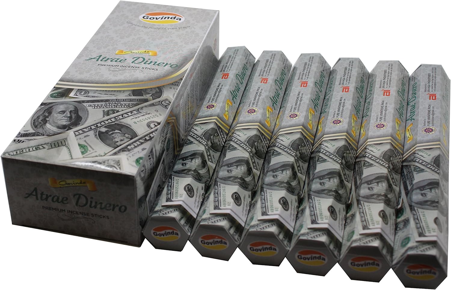Govinda Incense 120 Premium Sticks Attract Money